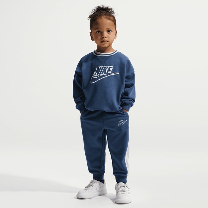 TUTA NIKE COLOR BLOCKED INFANT IN COTONE GARZATO