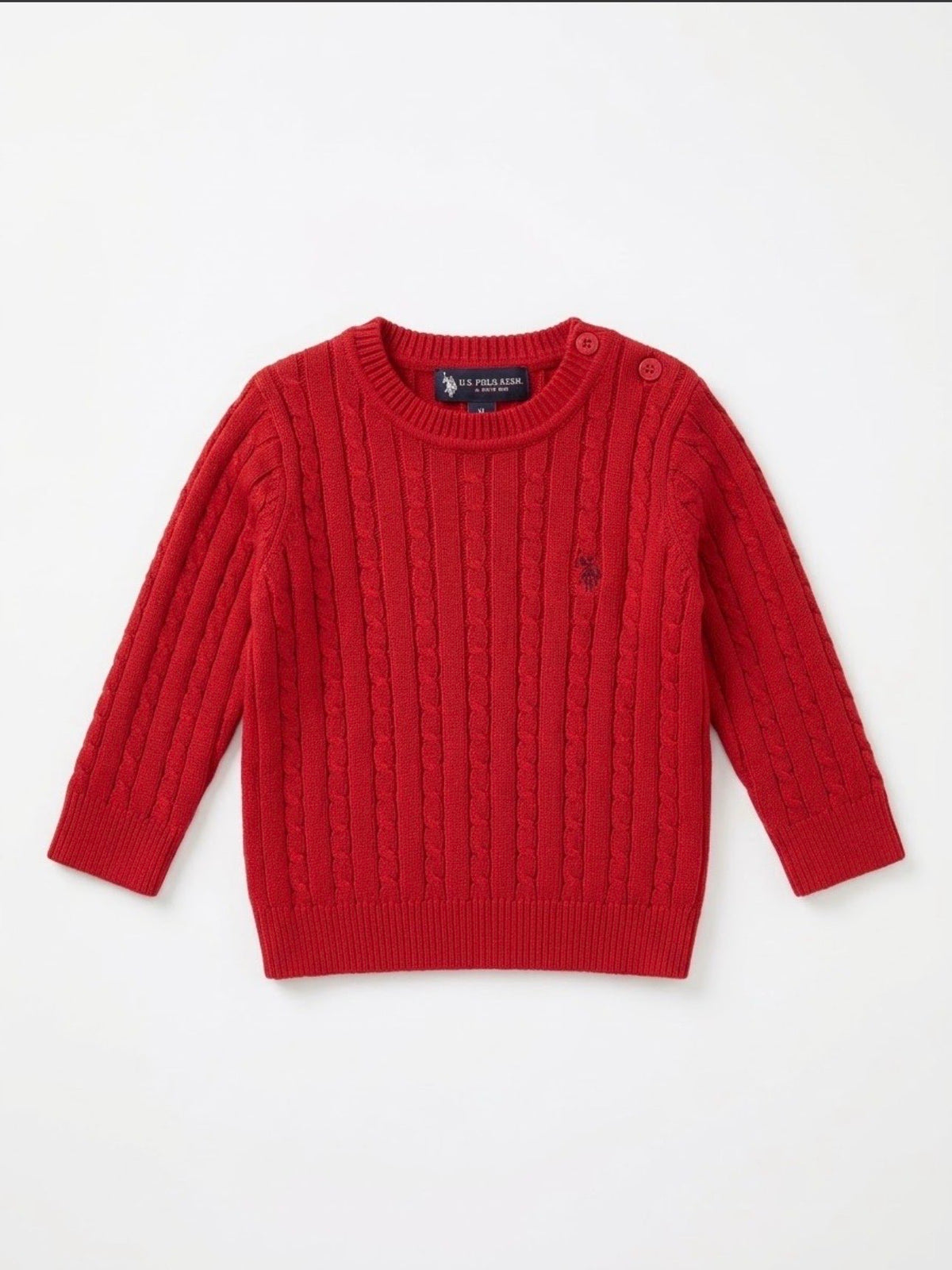 MAGLIONE U.S. GRAND POLO GIROCOLLO TRECCIA INFANT
