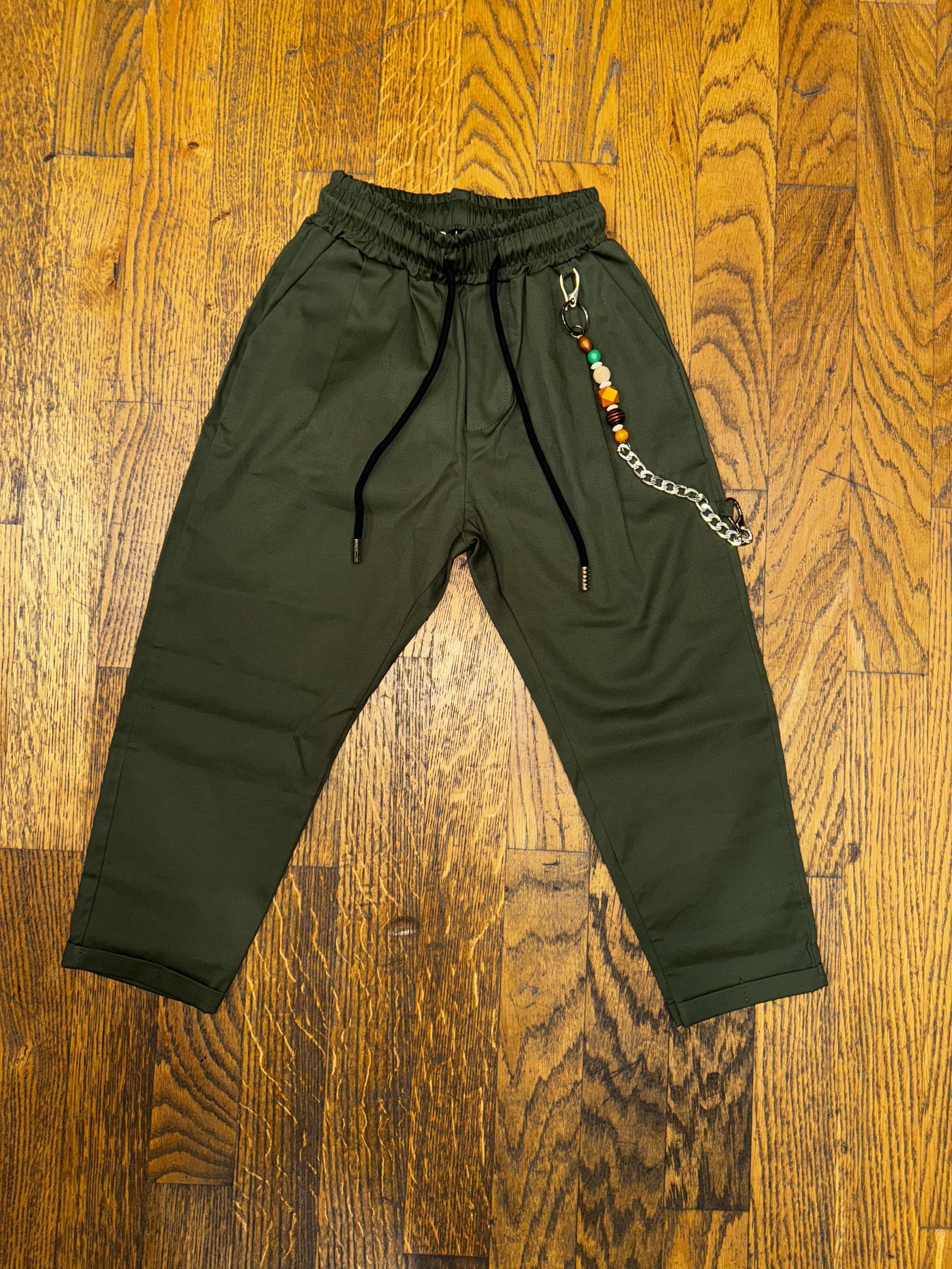 Pantalone con elastico in vita