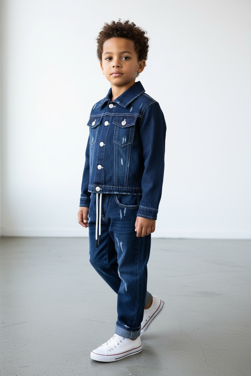 COMPLETO GEOLIER IN DENIM BOYS