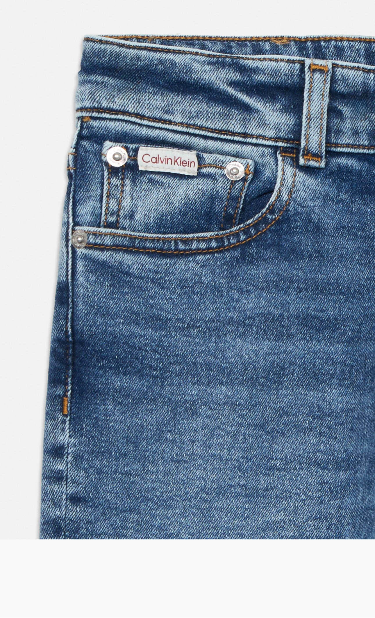 Jeans Calvin Klein Reg Straight Wash Blue