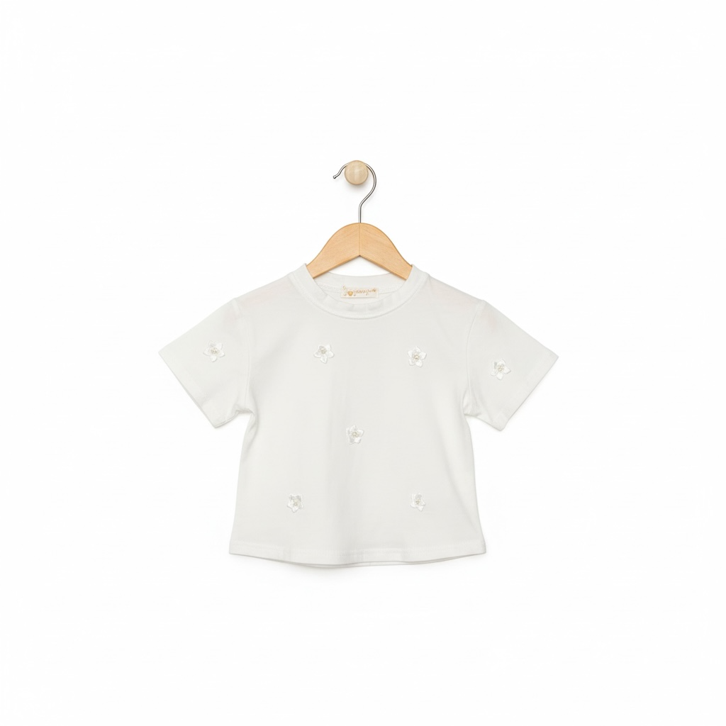 T-SHIRT BRENDA CON FIORE GIRLS
