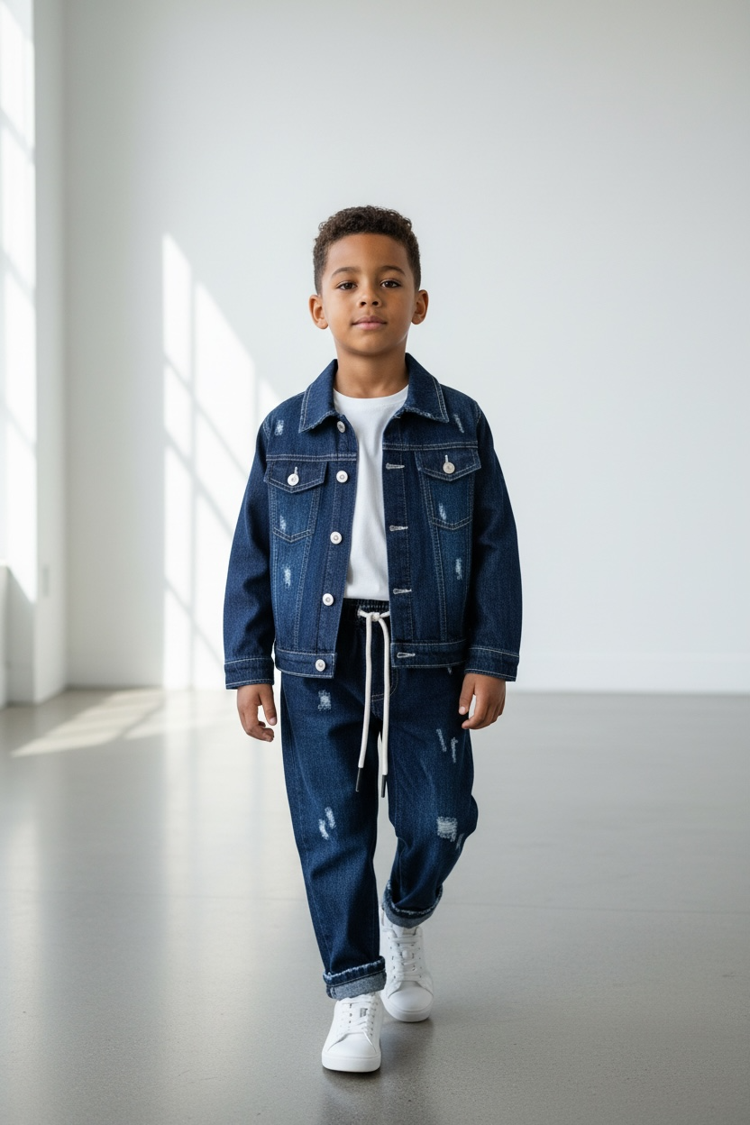 COMPLETO GEOLIER IN DENIM BOYS