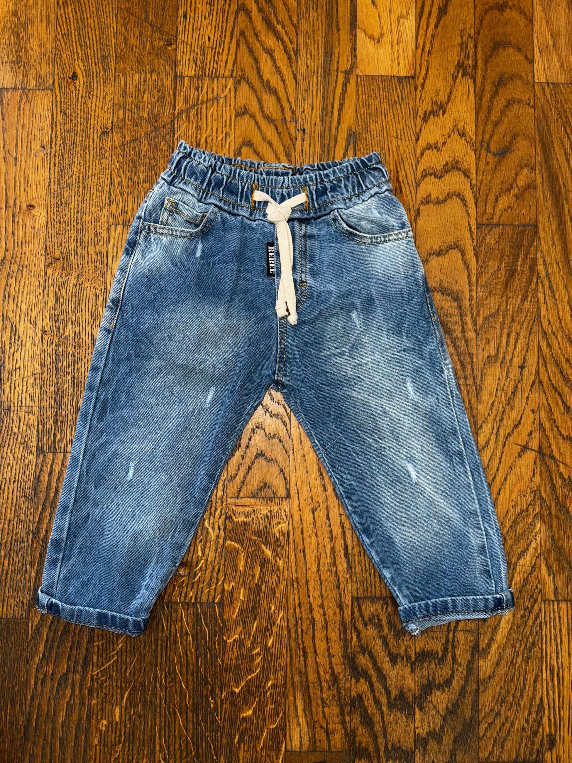 Jeans Rebel Bambino con Elastico in vita Made in Italy