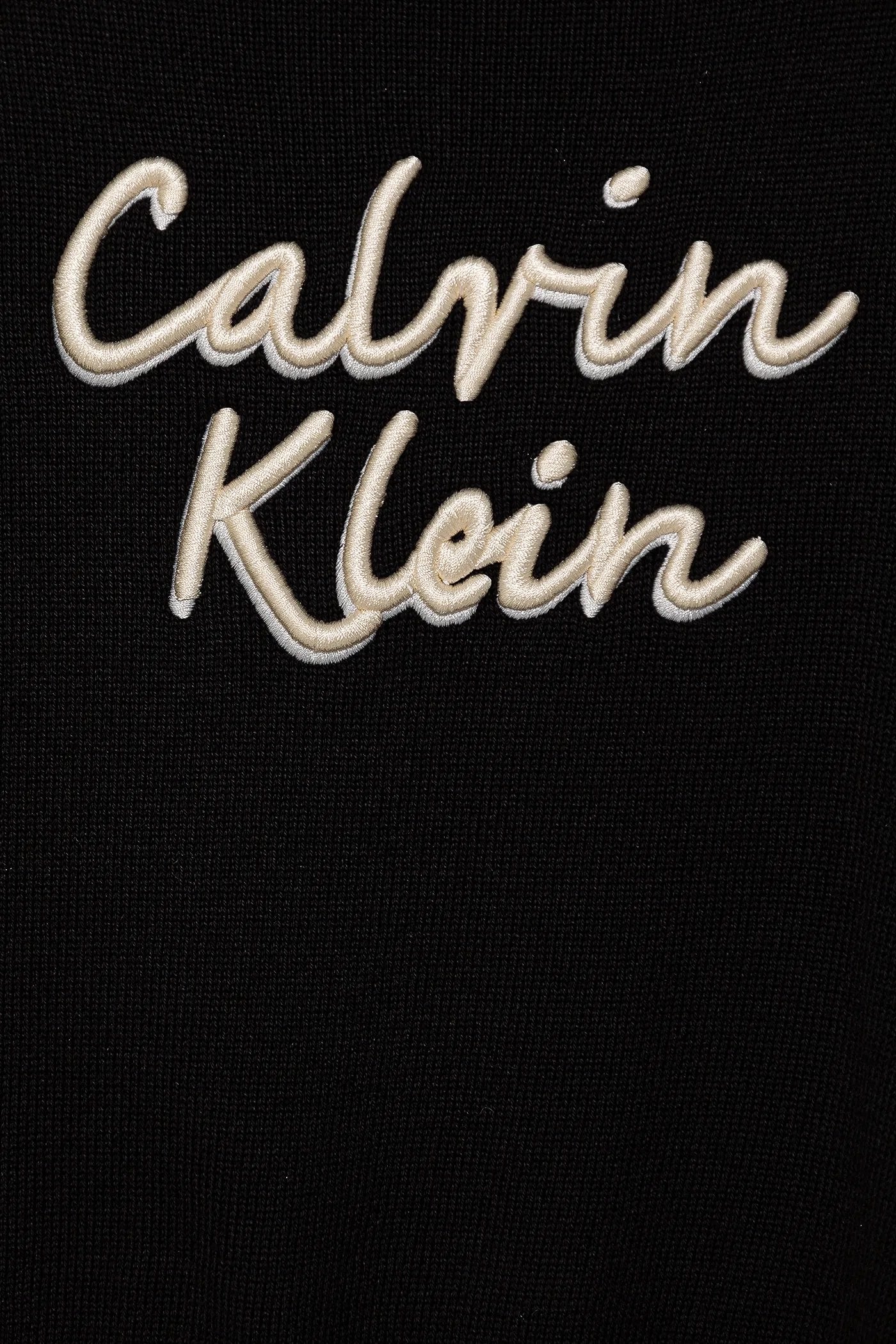 Felpa Calvin Klein Ragazza Logo Metallic Intersia