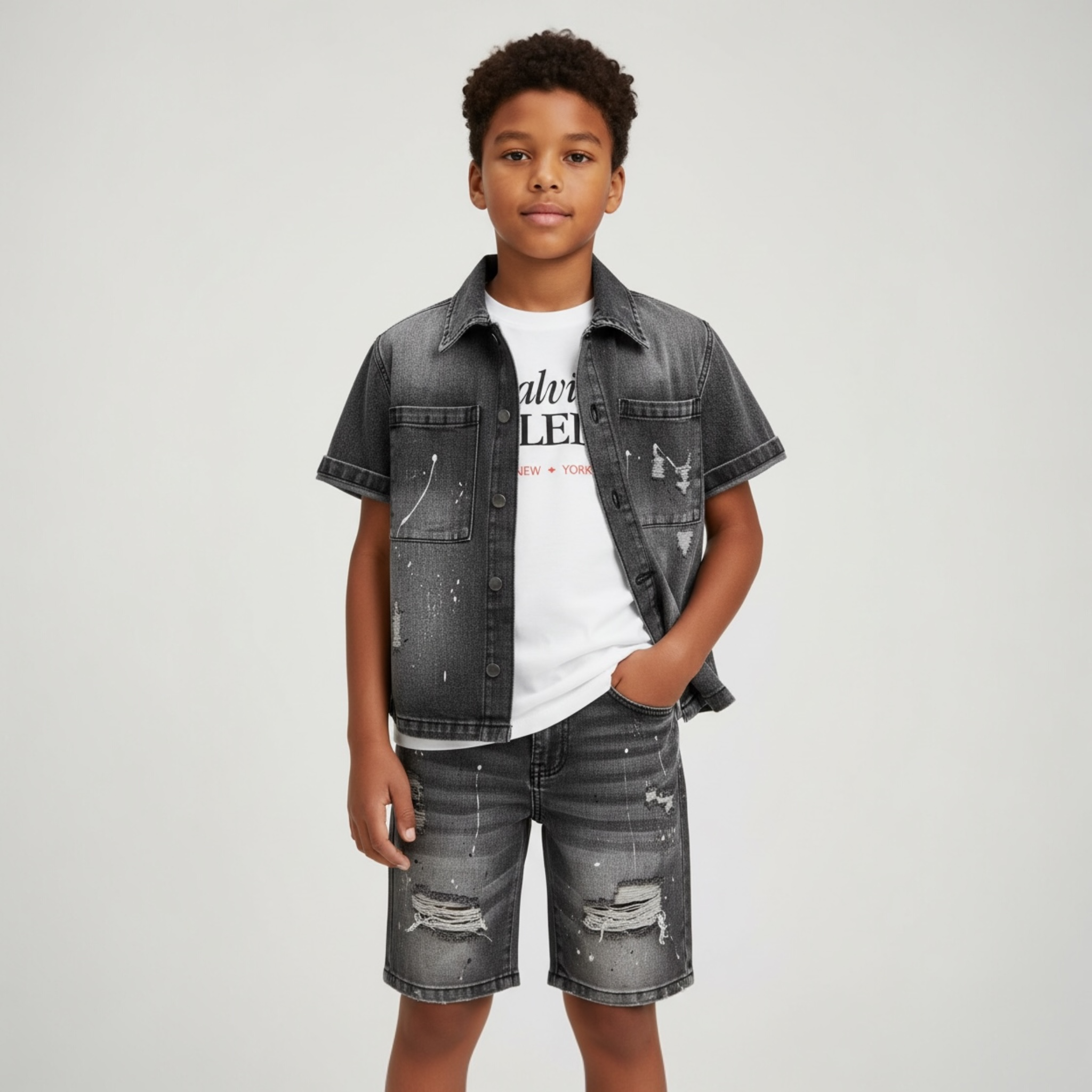 COMPLETO ANDREW IN DENIM BOYS