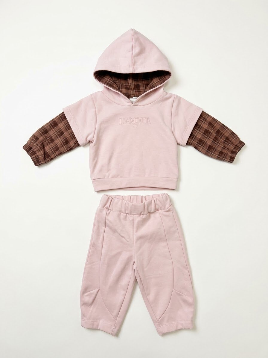 COMPLETO INFANT GIRLS AMOUR FELPATO