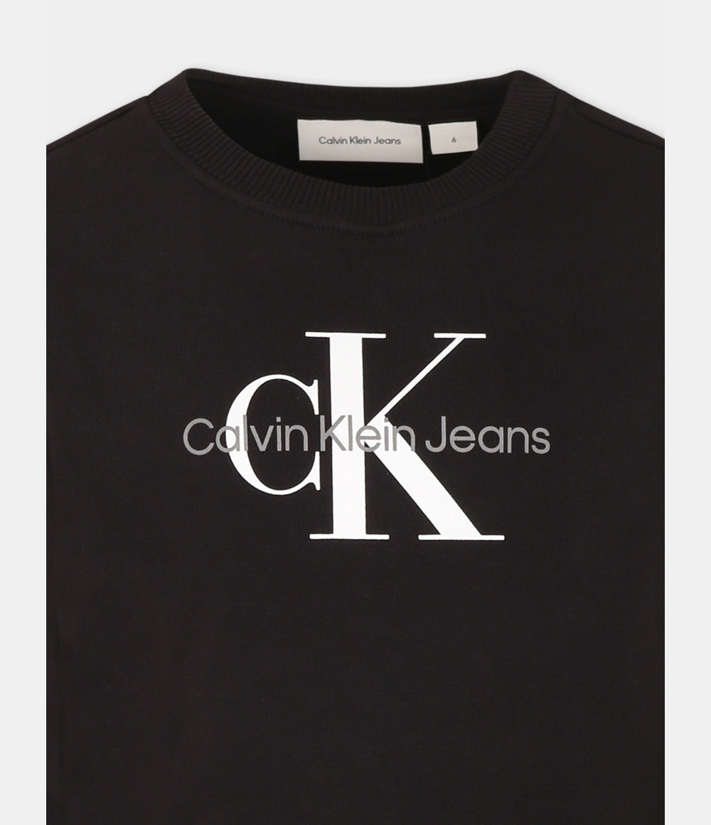 Felpa Calvin Klein Cotone Garzato Monogram