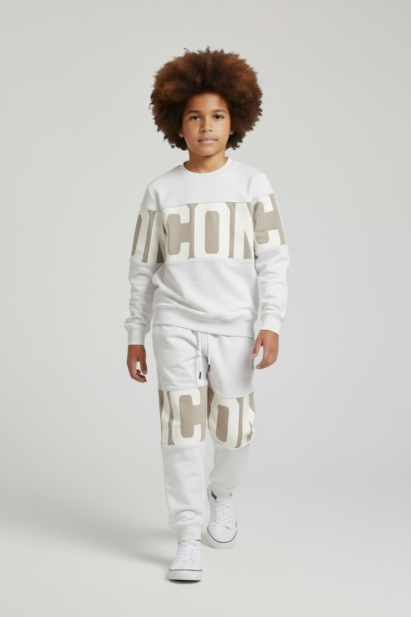 TUTA ICON RAGAZZO IN COTONE GARZATO