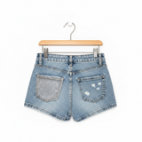SHORTS DIAMOND CON TASCA BRILLANTINATA