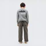 FELPA CALVIN KLEIN SEASONAL LOGO FRONT BACK
