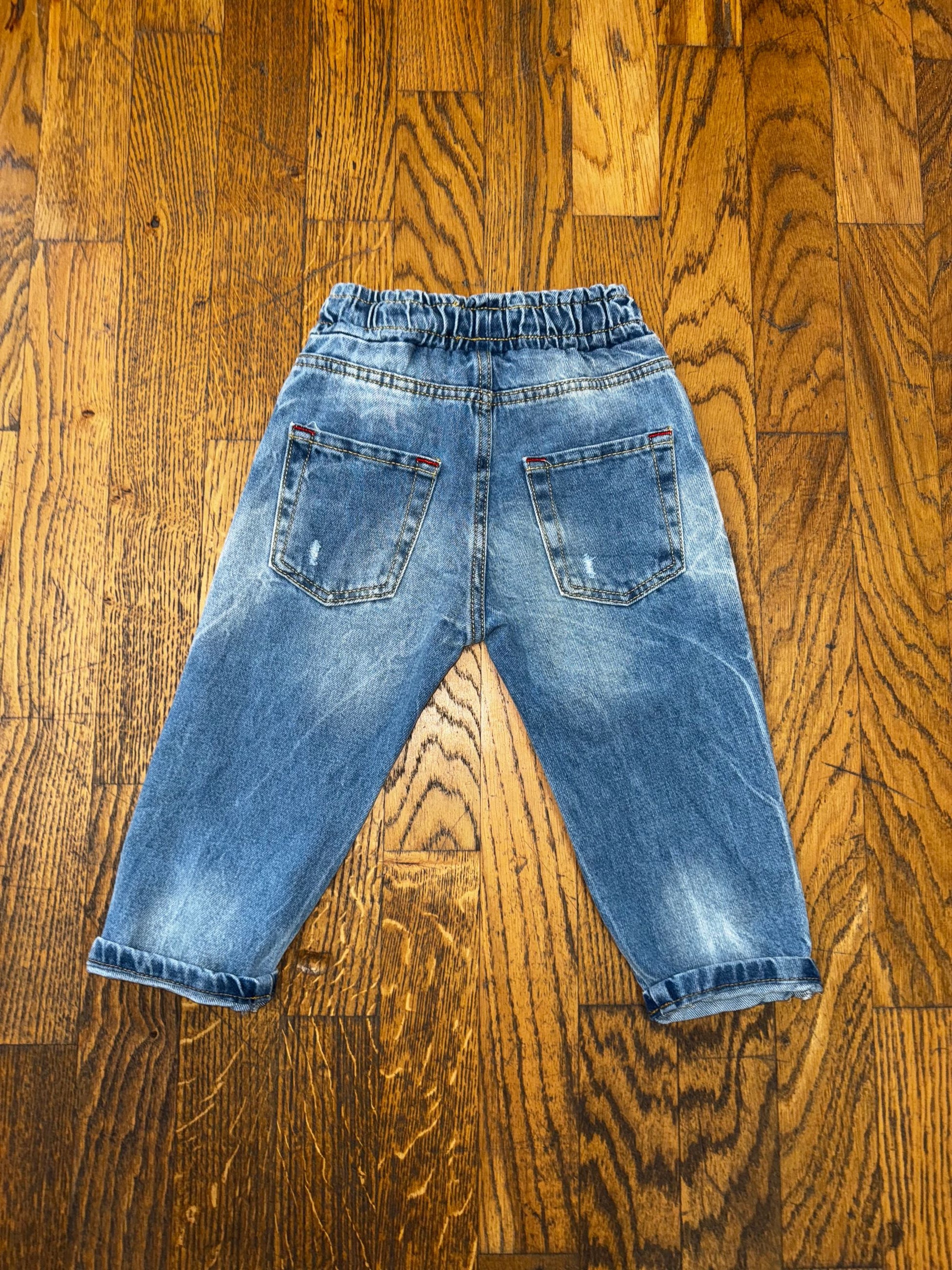 Jeans Rebel Bambino con Elastico in vita Made in Italy