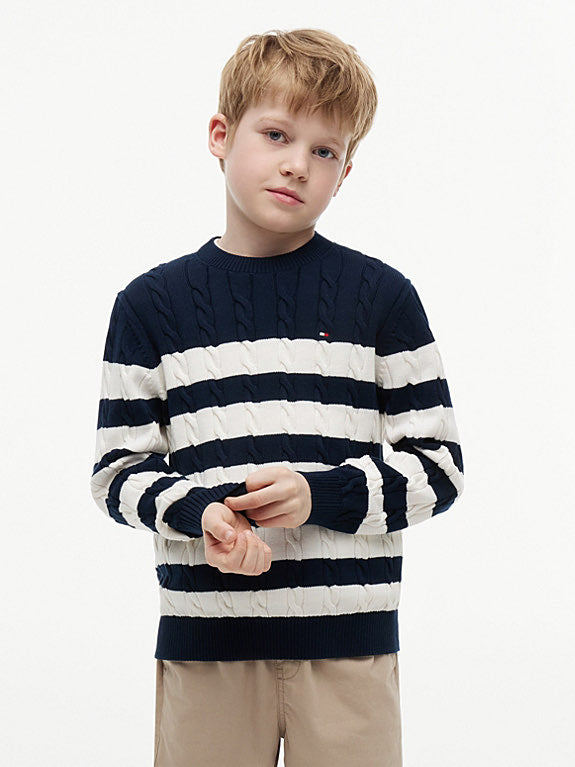 MAGLIONE TOMMY HILFIGER COTTON CABLE