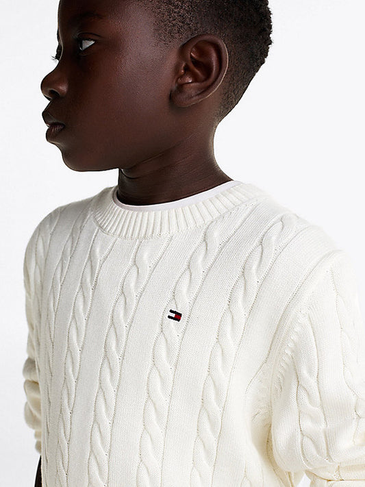 Maglia Tommy Hilfiger Treccina Cotone