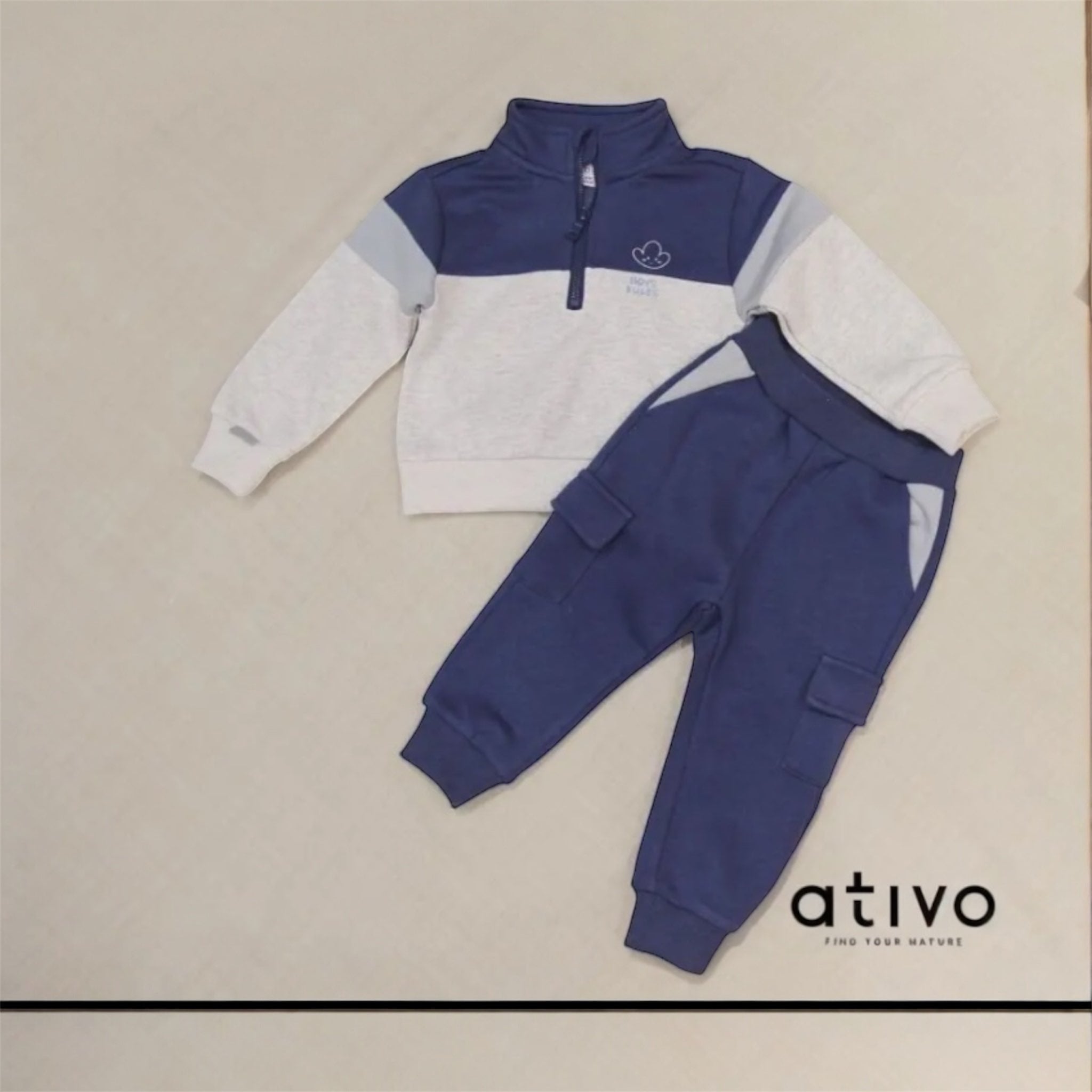 Tuta Infant Boys Half-Zip