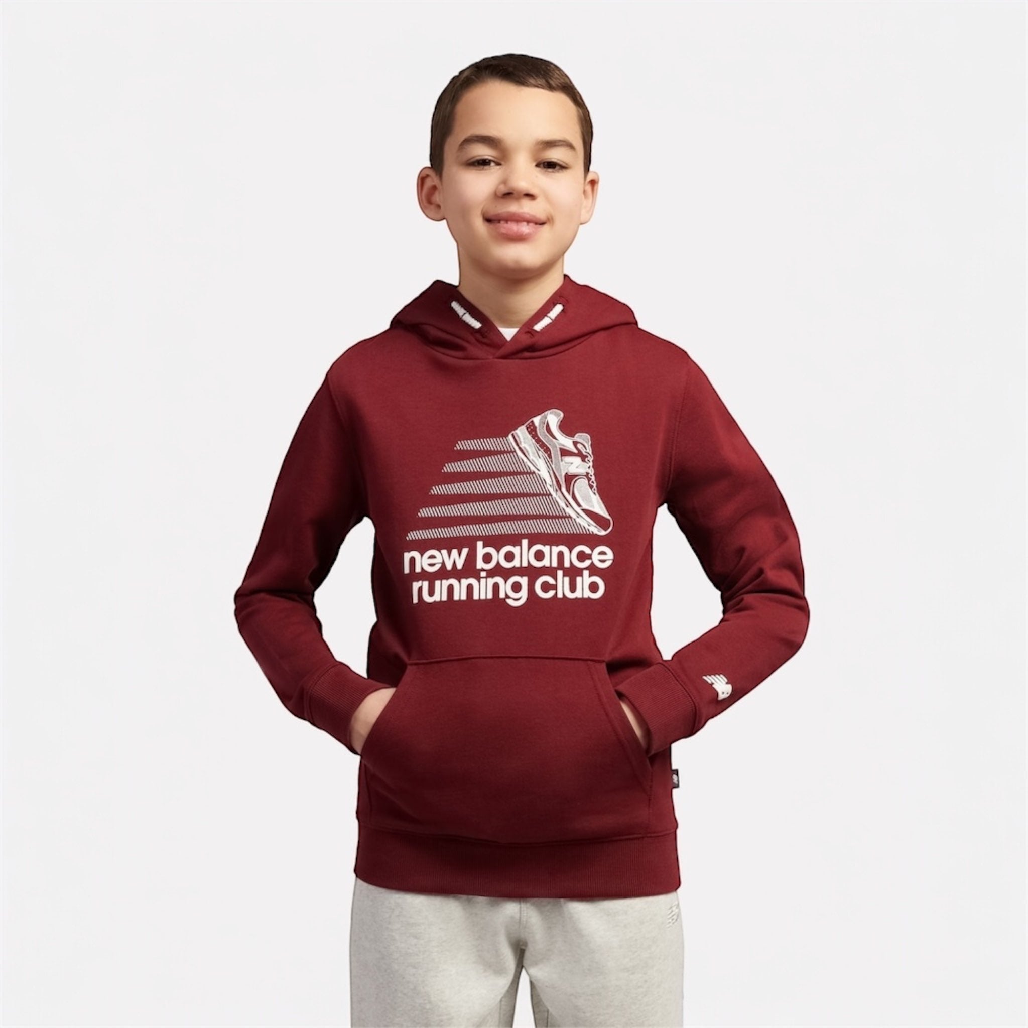 Felpa NEW BALANCE RUNNING CLUB GRAPHIC HOODIE
