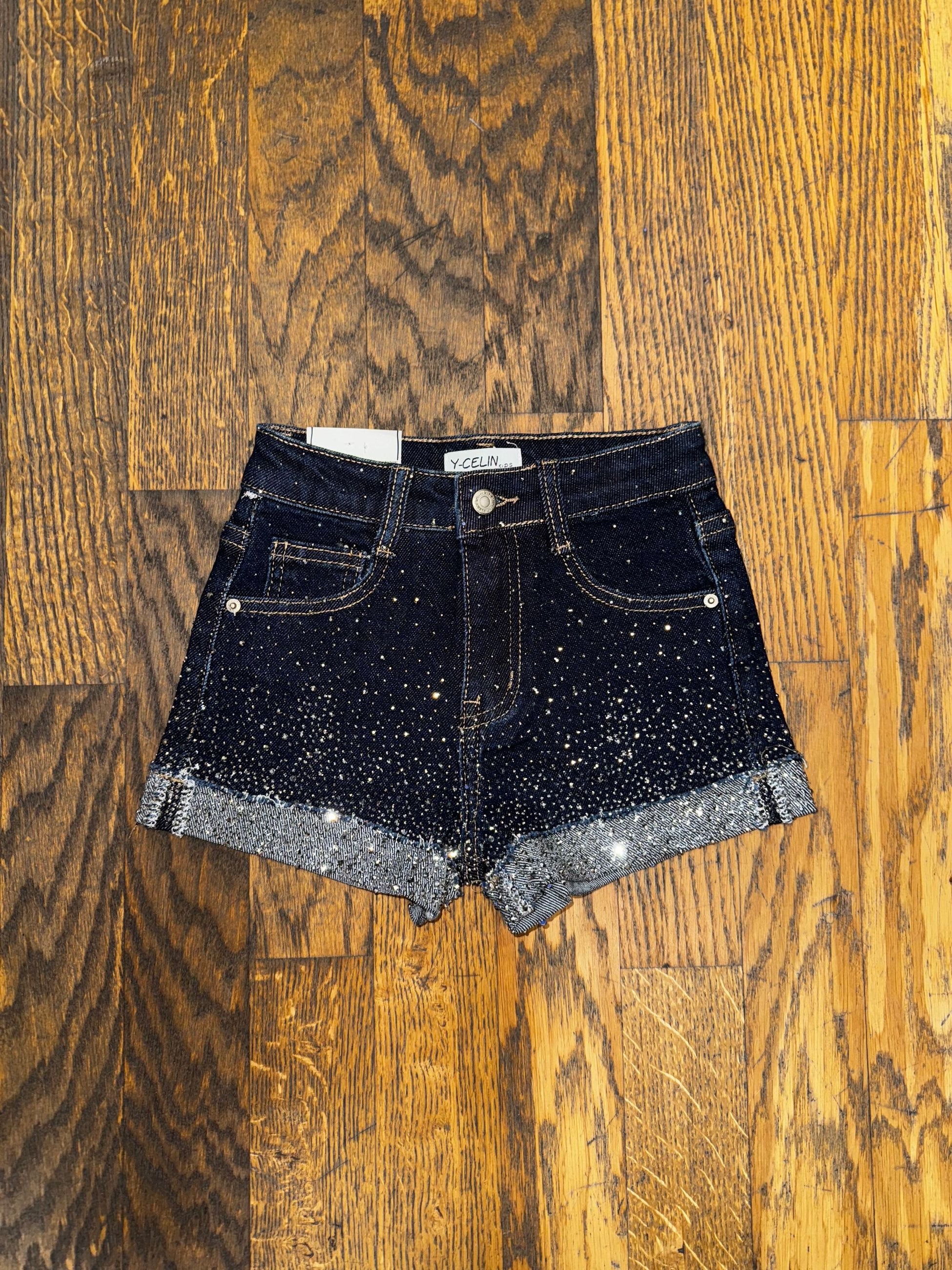 Shorts RAGAZZA CON BRILLANTINI