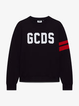 FELPA GCDS CREW LOGO REGULAR