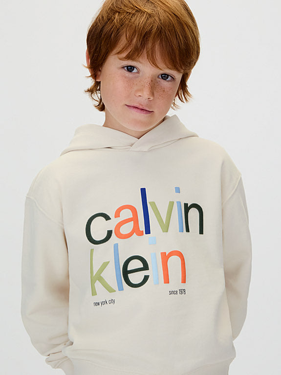 Felpa CALVIN KLEIN HOODIE COLOR