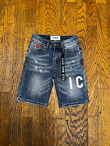 BERMUDA ICON STAMPA DENIM