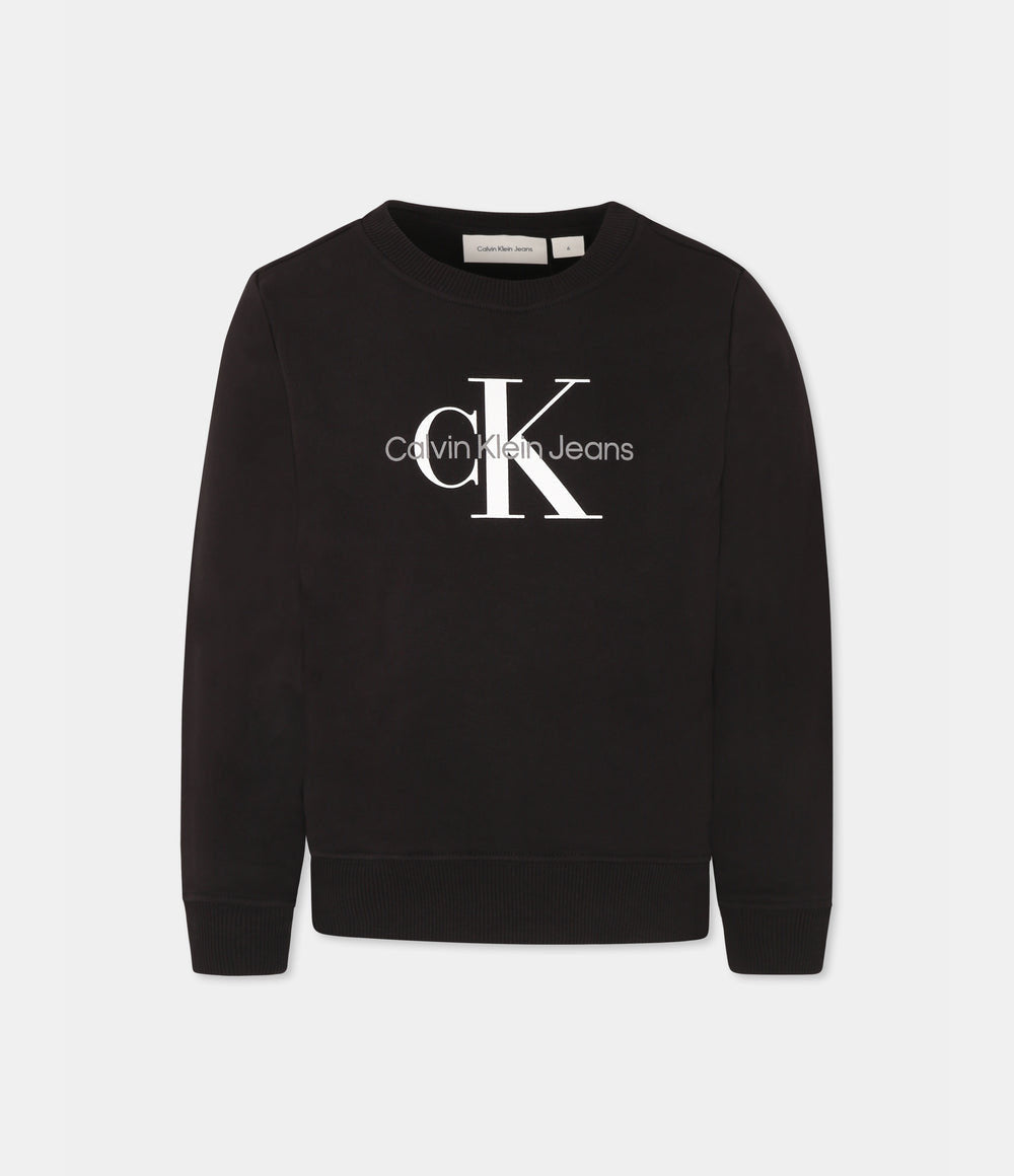 Felpa Calvin Klein Cotone Garzato Monogram