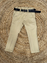 Pantalone Chinos Bambino Made in Italy con cintura