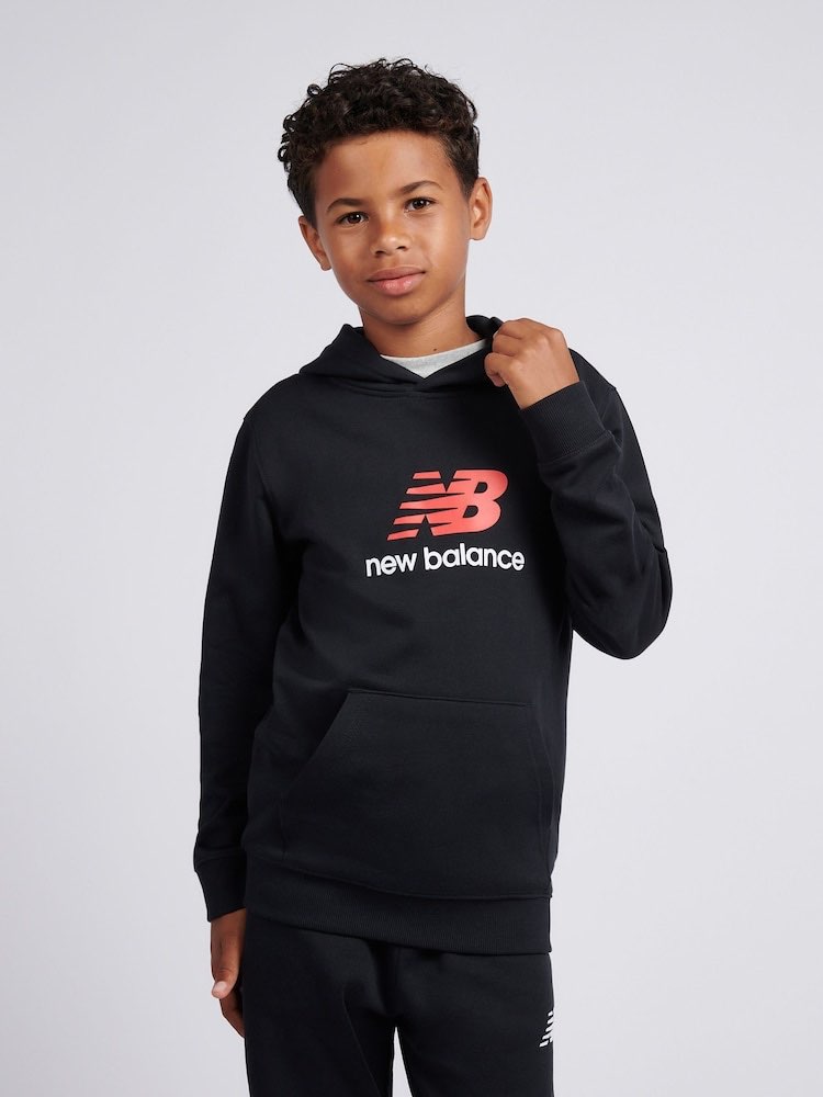 Felpa NEW BALANCE FLEECE STACKED LOGO HOODIE