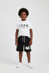 T-SHIRT ICON  STAMPA SILVER