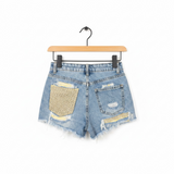 SHORTS DIAMOND CON TASCA BRILLANTINATA