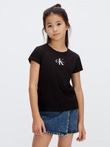 T-SHIRT CALVIN KLEIN GIRL MICRO MONOGRAM