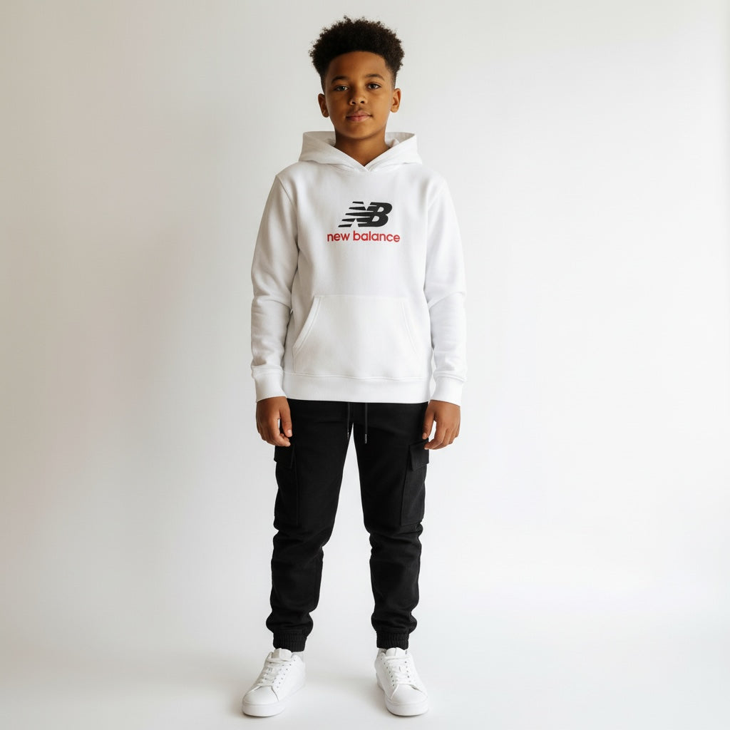 Felpa NEW BALANCE FT STACKED LOGO HOODIE