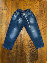 Jeans Denim con elastico in vita