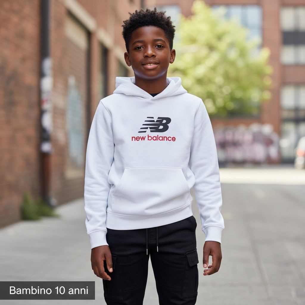 Felpa NEW BALANCE FT STACKED LOGO HOODIE