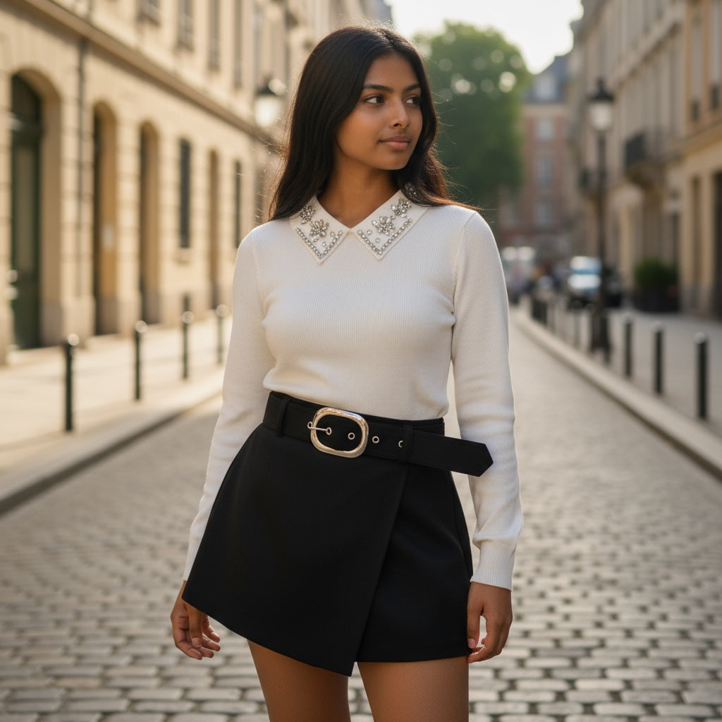 Maglia con Collo Camicia ISABEL