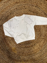 Felpa Strass Ragazza