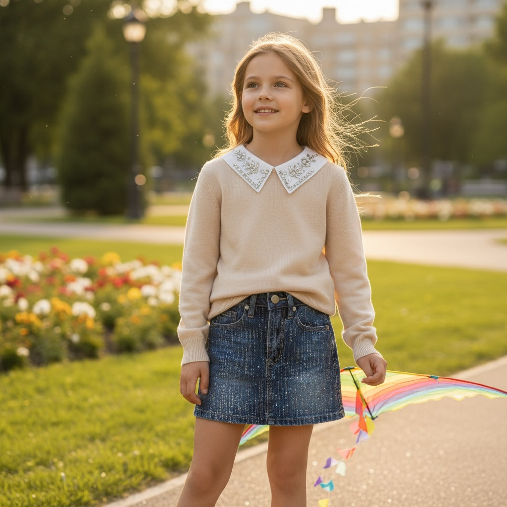 Maglia con Collo Camicia ISABEL