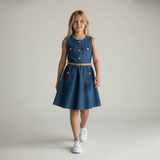 VESTITO CLOE IN CHAMBRAY CON CINTURINO