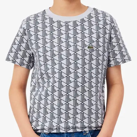 T-SHIRT LACOSTE MONOGRAM PRINT
