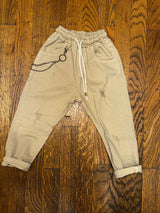 Jeans con elastico in vita colorati