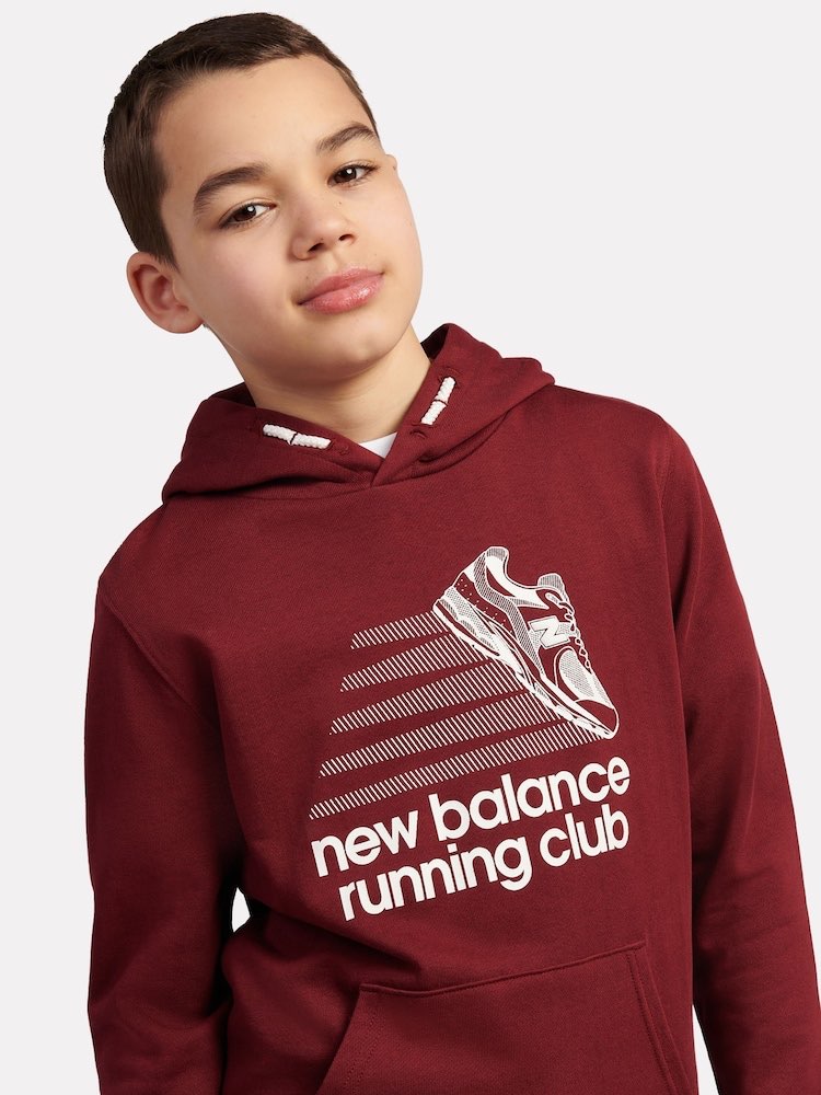 Felpa NEW BALANCE RUNNING CLUB GRAPHIC HOODIE