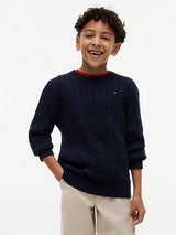 MAGLIONE TOMMY HILFIGER TRECCINA