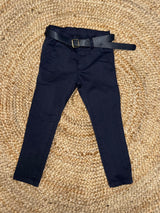 Pantalone Chinos Bambino Made in Italy con cintura